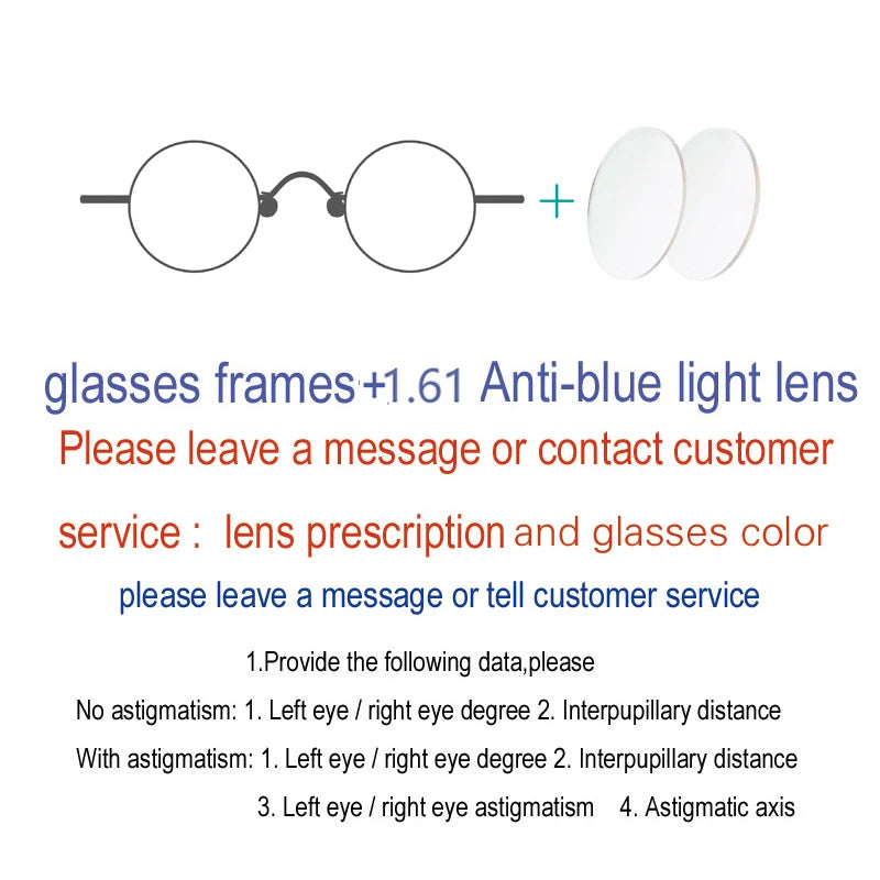 Yujo Women's Full Rim Oval Titanium Adjustable Bridge Eyeglasses 13045 Full Rim Yujo 1.61lens CHINA