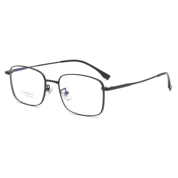 Kocolior Unisex Full Rim Square Titanium Eyeglasses 2320 Full Rim Kocolior Black China
