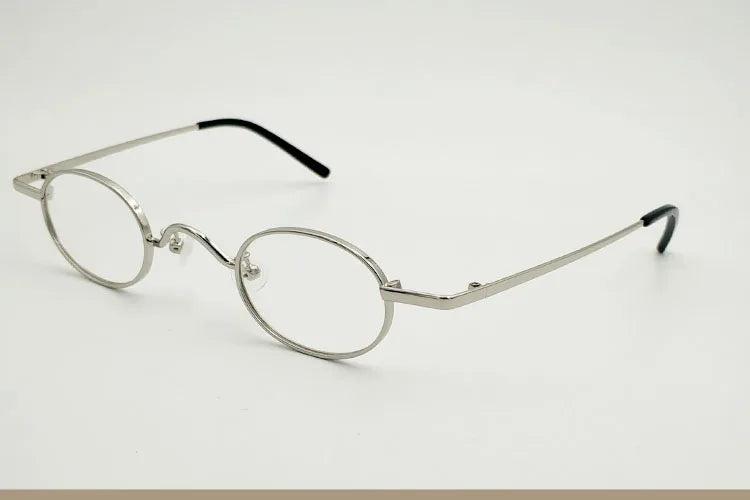 Yujo Unisex Full Rim Small Oval Alloy Eyeglasses 811004 Full Rim Yujo