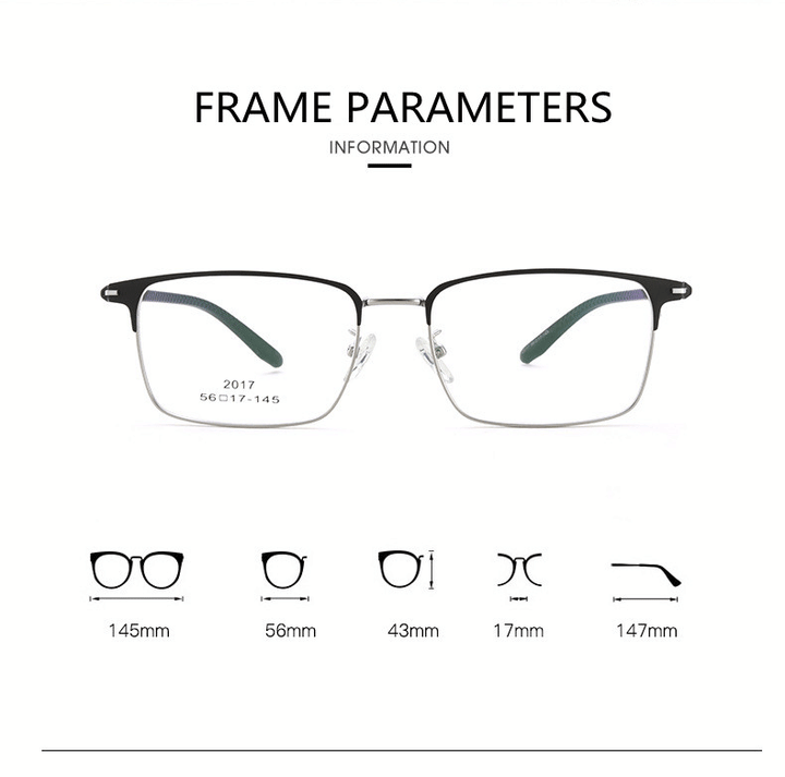 Kocolior Men's Full Rim Square Acetate Alloy Hyperopic Reading Glasses 2017 Reading Glasses Kocolior