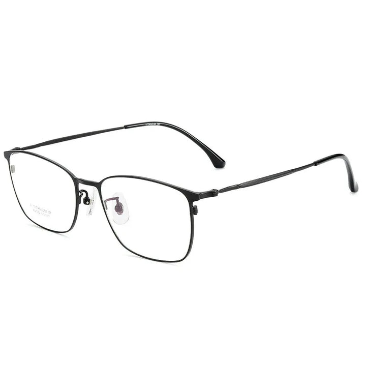 Kocolior Unisex Full Rim Square Titanium Alloy Eyeglasses 89022 Full Rim Kocolior   