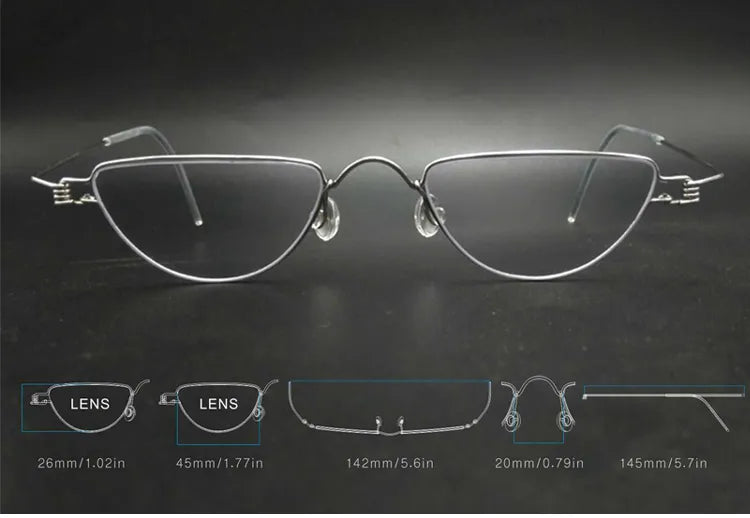 Yujo Unisex Full Rim Flat Top Triangle Hyperopic Reading Glasses 4520r Reading Glasses Yujo