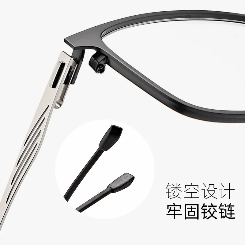 Kocolior Unisex Full Rim Square Alloy Hyperopic Reading Glasses 8835 Reading Glasses Kocolior