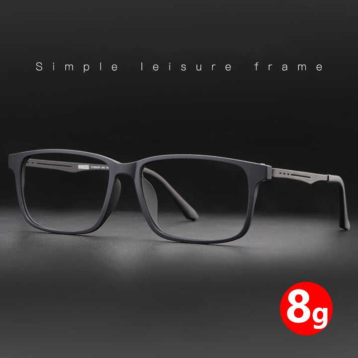 Kocolior Unisex Full Rim Square Titanium Eyeglasses 5638 Full Rim Kocolior   