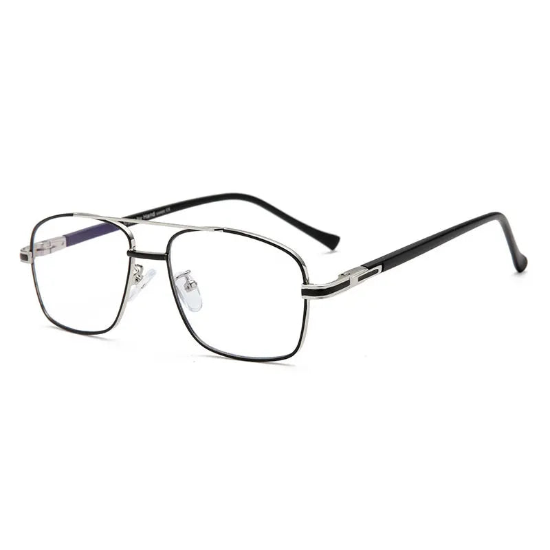 Hotochki Women's Full Rim Square Double Bridge Alloy Eyeglasses 202259