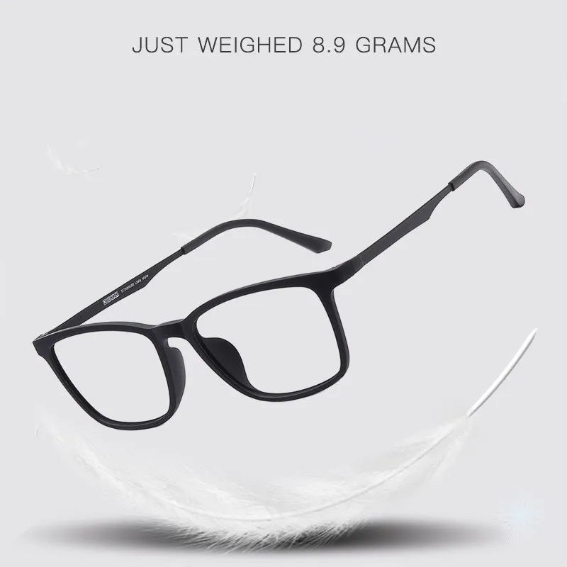 Kocolior Unisex Full Rim Square Titanium Tr 90 Eyeglasses 8808 Full Rim Kocolior