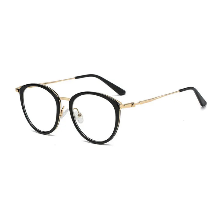 Handoer Unisex Full Rim Oval Square Tr 90 Alloy Eyeglasses 92329