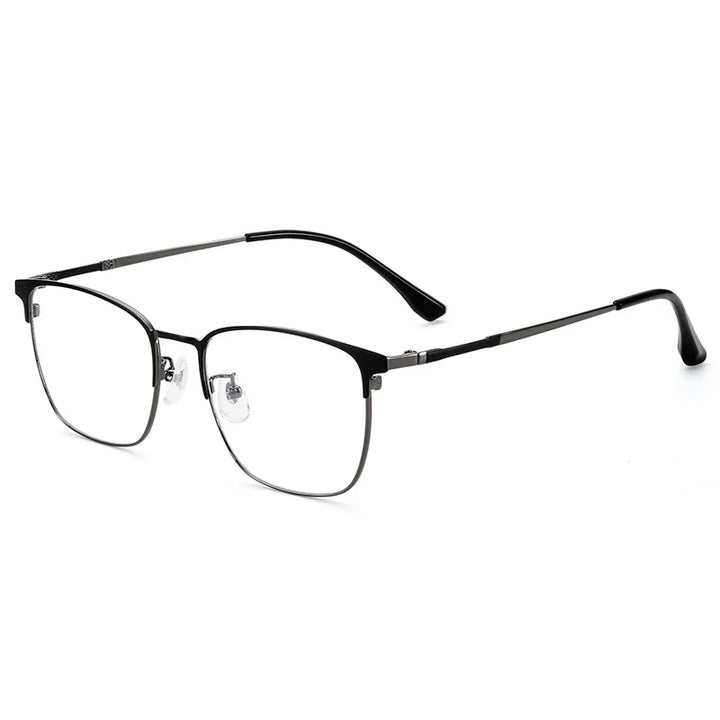 Kocolior Unisex Full Rim Square Acetate Alloy Hyperopic Reading Glasses 91872 Reading Glasses Kocolior