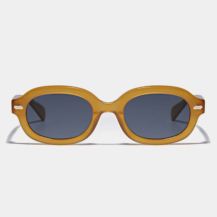 Hewei Unisex Full Rim Oval Acetate Sunglasses 0007 Sunglasses Hewei