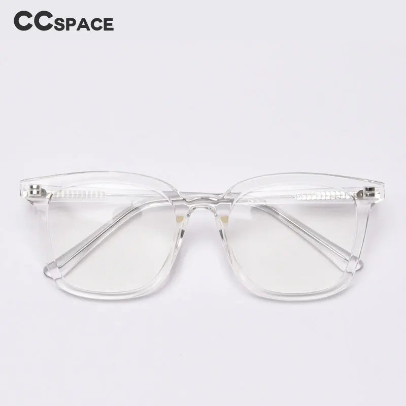 CCspace Unisex Full Rim Square Tr 90 Titanium Frame Eyeglasses 49863 Full Rim CCspace