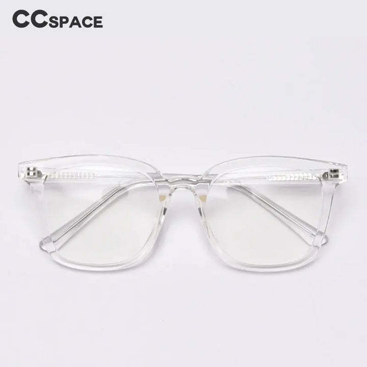 CCspace Unisex Full Rim Square Tr 90 Titanium Frame Eyeglasses 49863 Full Rim CCspace