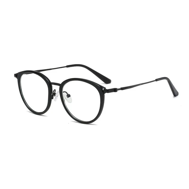 Handoer Unisex Full Rim Oval Square Tr 90 Alloy Eyeglasses 92329