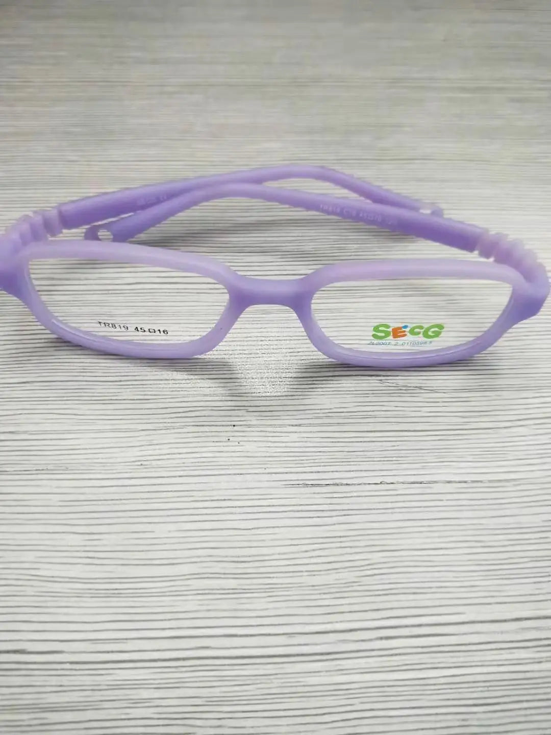 Secg Unisex Children's Full Rim Square Tr 90 Titanium Eyeglasses 18819 Full Rim Secg C15