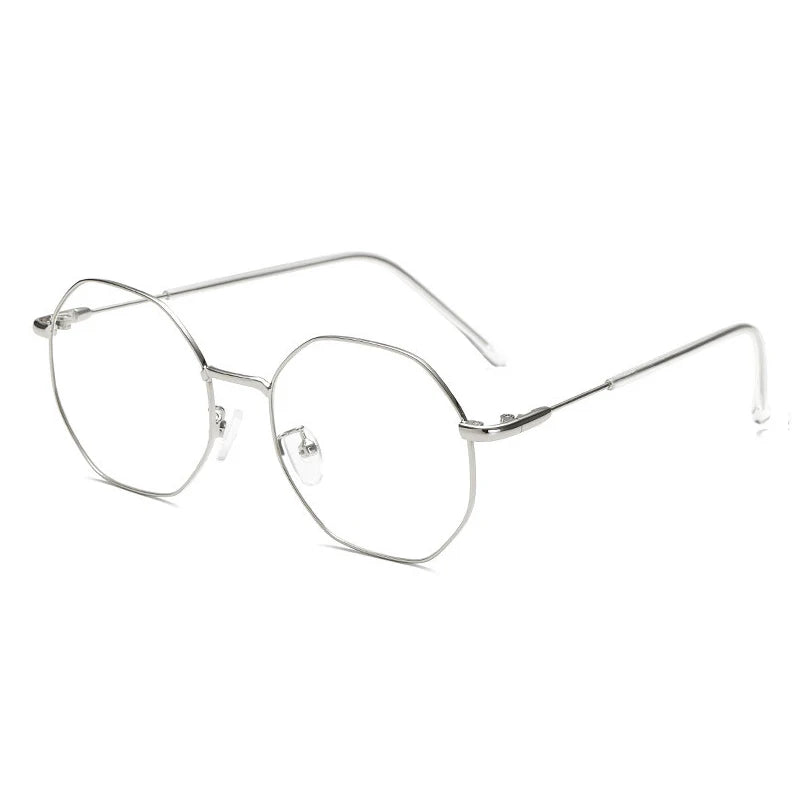 Kocolior Unisex Full Rim Polygon Titanium Alloy Eyeglasses 9039 Full Rim Kocolior