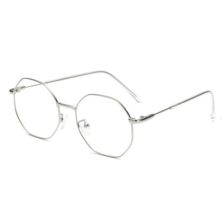 Kocolior Unisex Full Rim Polygon Titanium Alloy Eyeglasses 9039 Full Rim Kocolior