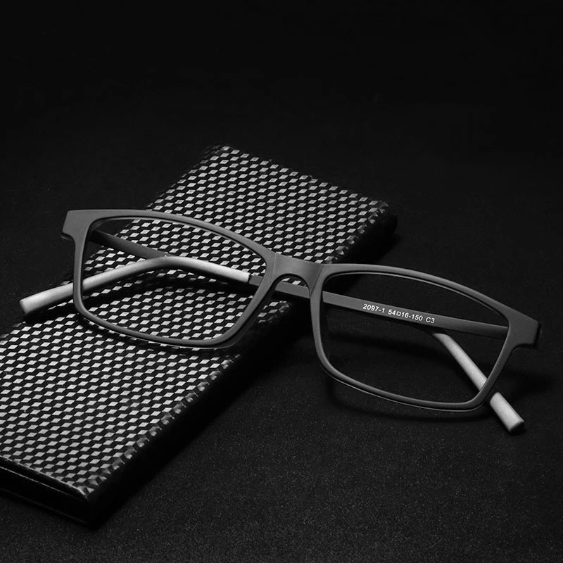 Kocolior Unisex Full Rim Square Titanium Eyeglasses 2097 Full Rim Kocolior