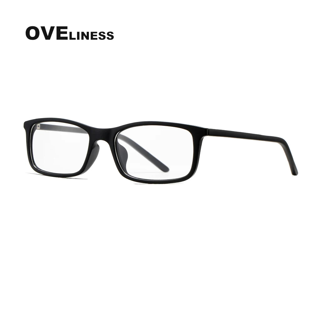 Oveliness Women's Full Rim Square Titanium Acetate Eyeglasses 72524