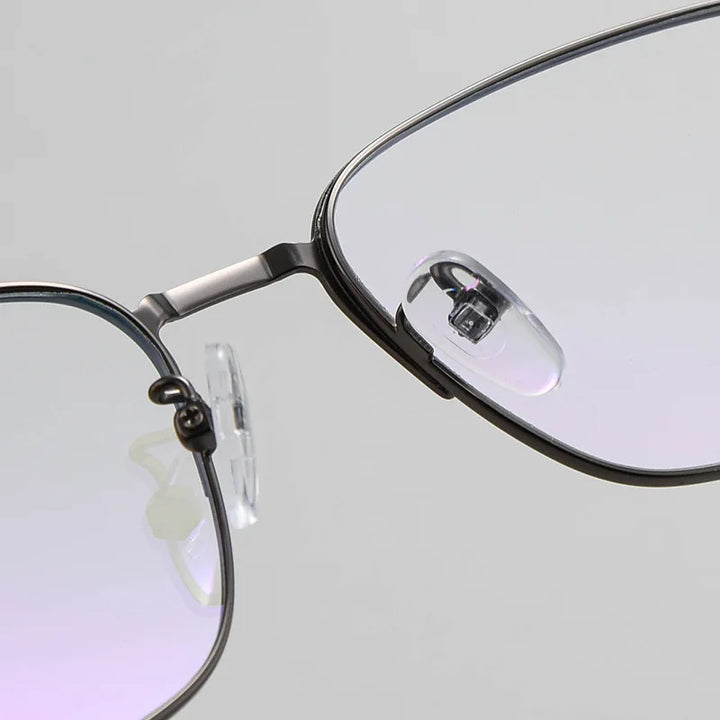 Kocolior Unisex Full Rim Rectangle Alloy Eyeglasses 39139 Full Rim Kocolior   