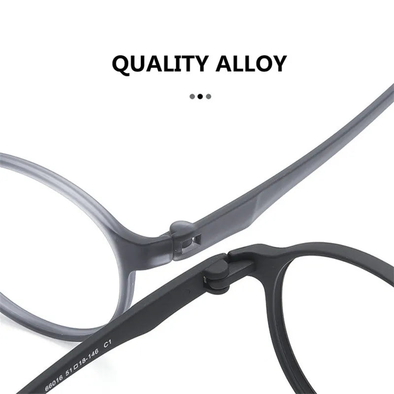 Kocolior Unisex Full Rim Round Tr 90 Hyperopic Reading Glasses 66016 Reading Glasses Kocolior