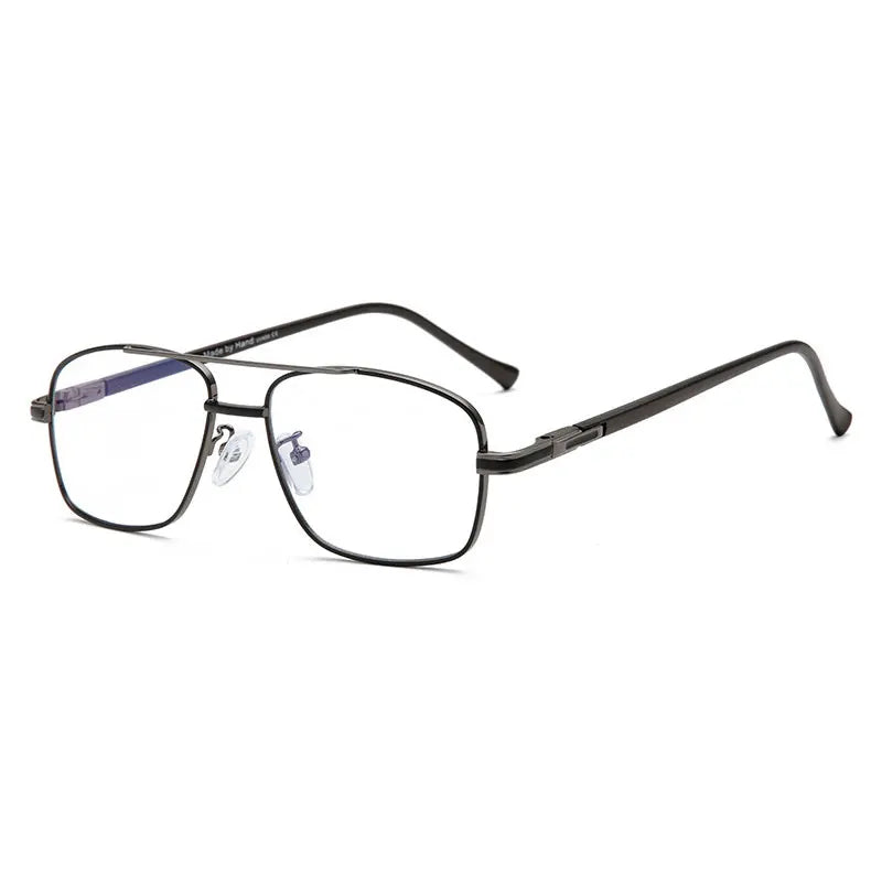 Hotochki Women's Full Rim Square Double Bridge Alloy Eyeglasses 202259