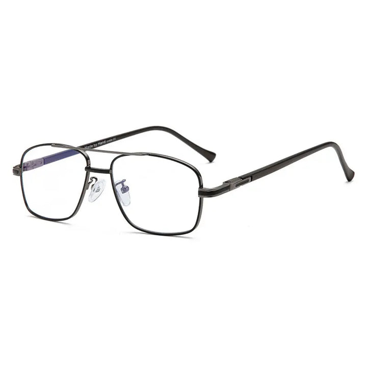 Hotochki Women's Full Rim Square Double Bridge Alloy Eyeglasses 202259