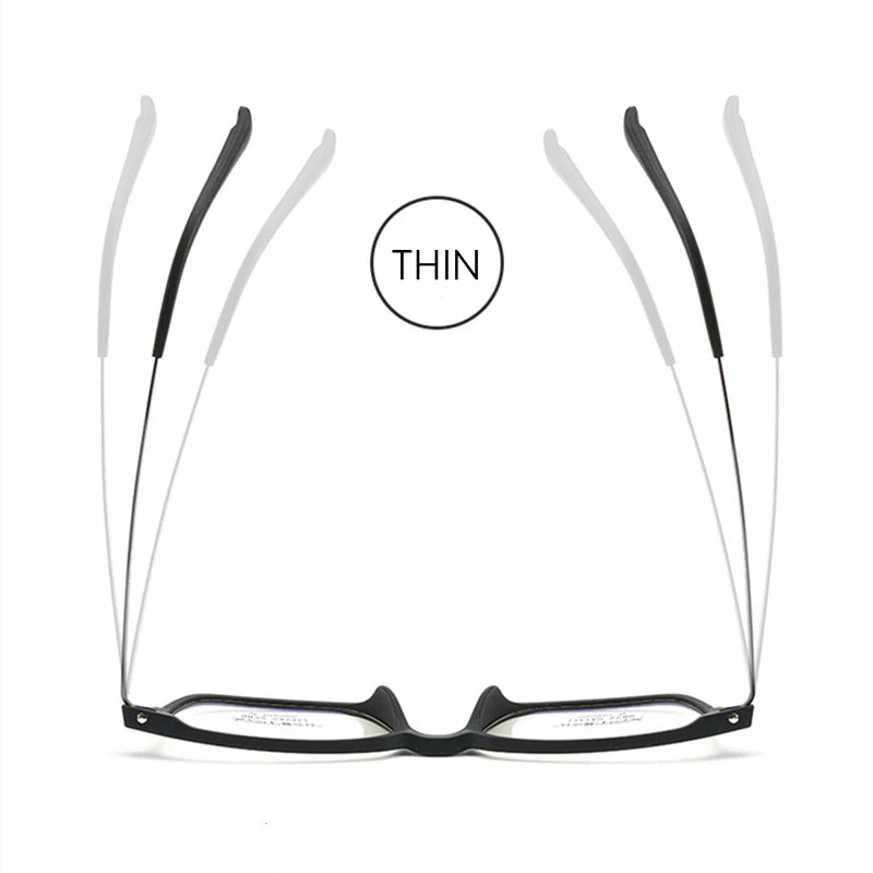 Kocolior Men's Full Rim Large Square Tr 90 Titanium Eyeglasses 9822 Full Rim Kocolior