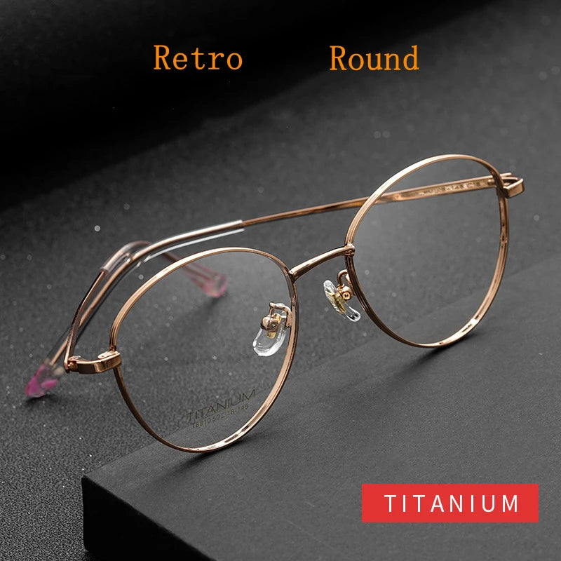Kocolior Women's Full Rim Oval Titanium Eyeglasses 8810 Full Rim Kocolior