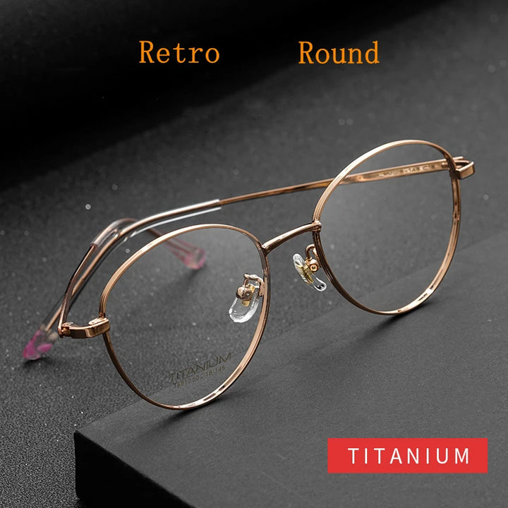 Kocolior Women's Full Rim Oval Titanium Eyeglasses 8810 Full Rim Kocolior   