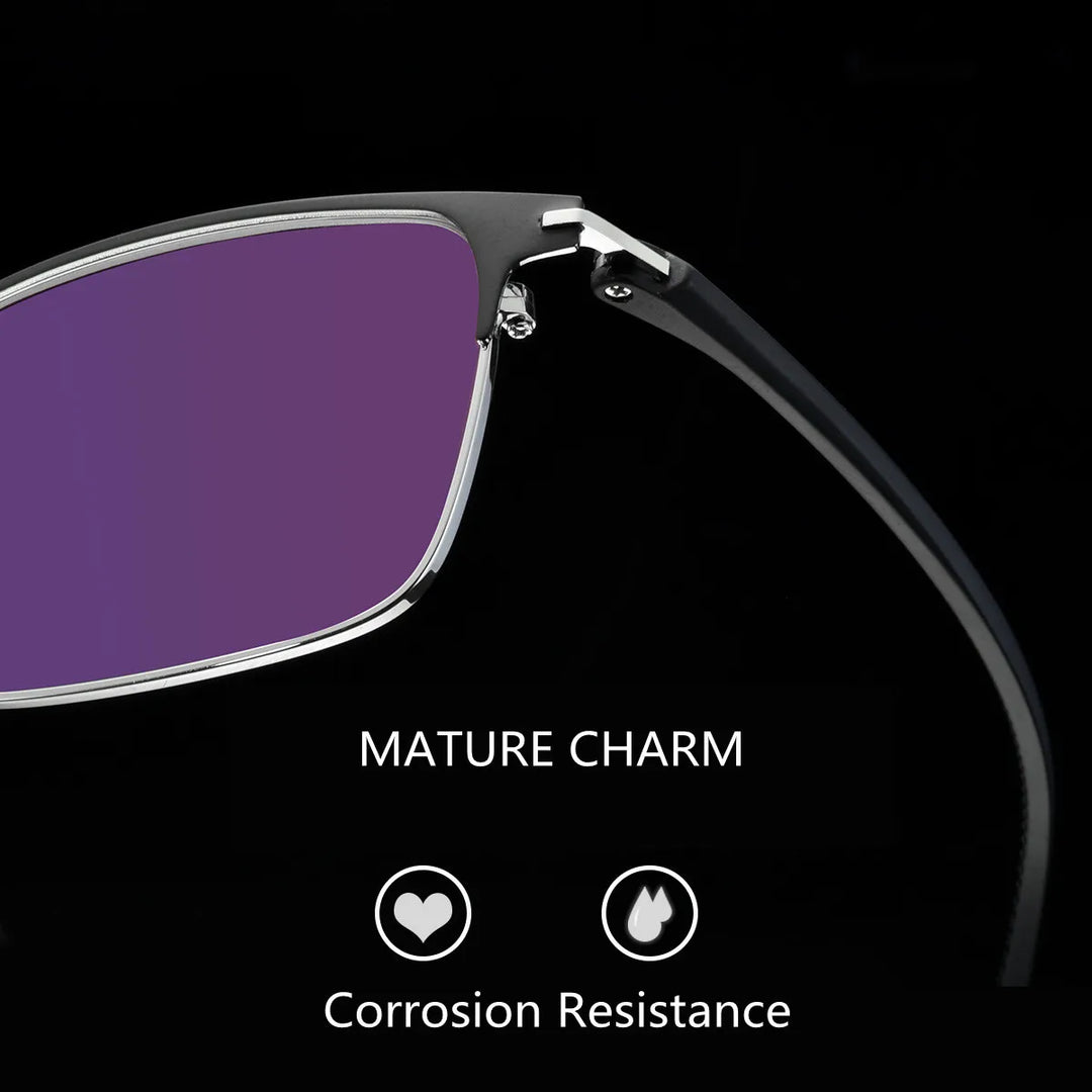 Kocolior Men's Full Rim Square Acetate Alloy Hyperopic Reading Glasses 2017 Reading Glasses Kocolior