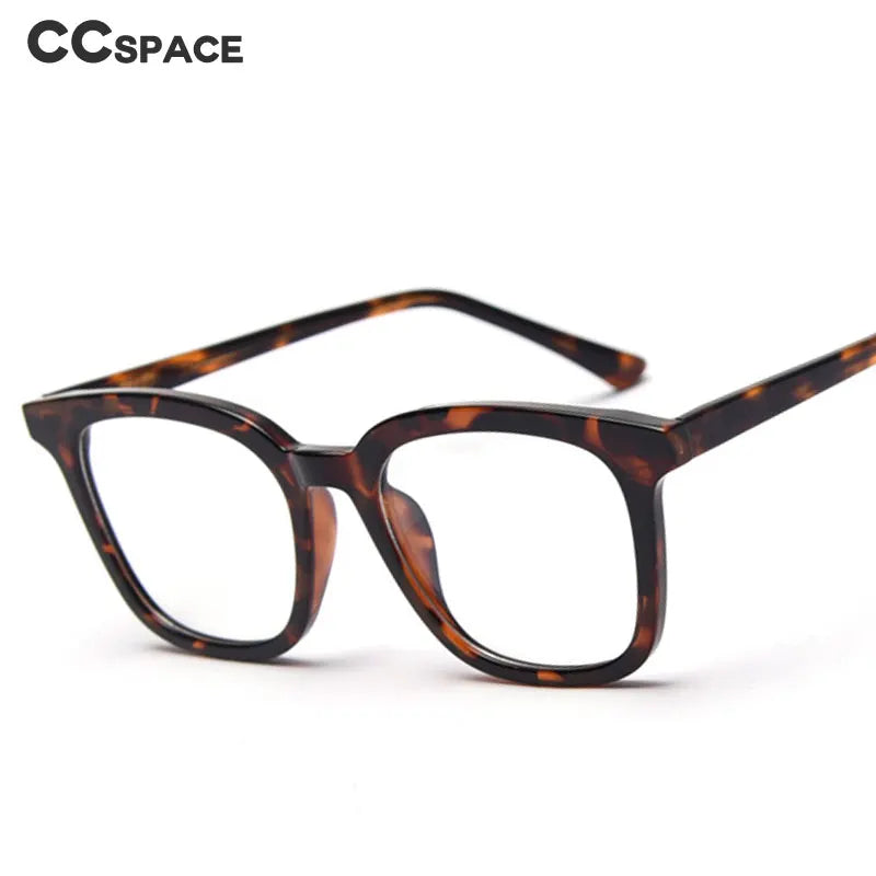 CCspace Unisex Full Rim Square Tr 90 Titanium Frame Eyeglasses 49863 Full Rim CCspace
