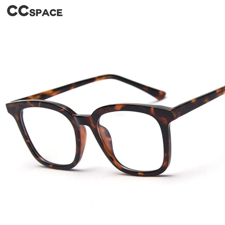 CCspace Unisex Full Rim Square Tr 90 Titanium Frame Eyeglasses 49863 Full Rim CCspace