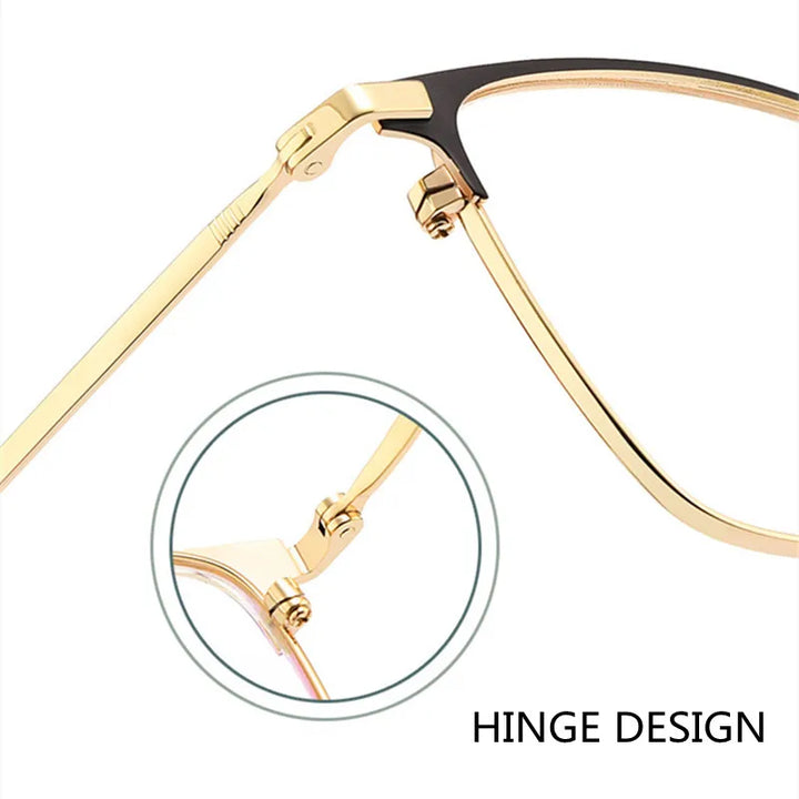 Kocolior Unisex Full Rim Square Alloy Eyeglasses 39147 Full Rim Kocolior