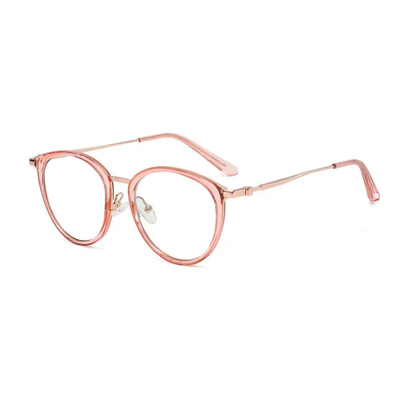 Handoer Unisex Full Rim Oval Square Tr 90 Alloy Eyeglasses 92329