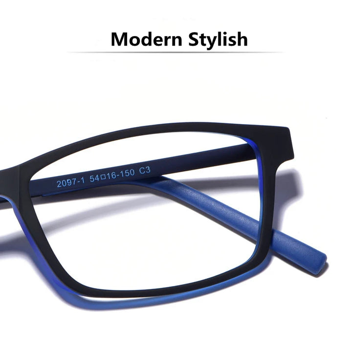 Kocolior Unisex Full Rim Square Titanium Eyeglasses 2097 Full Rim Kocolior