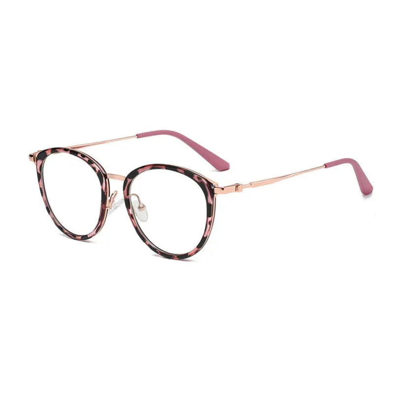 Handoer Unisex Full Rim Oval Square Tr 90 Alloy Eyeglasses 92329
