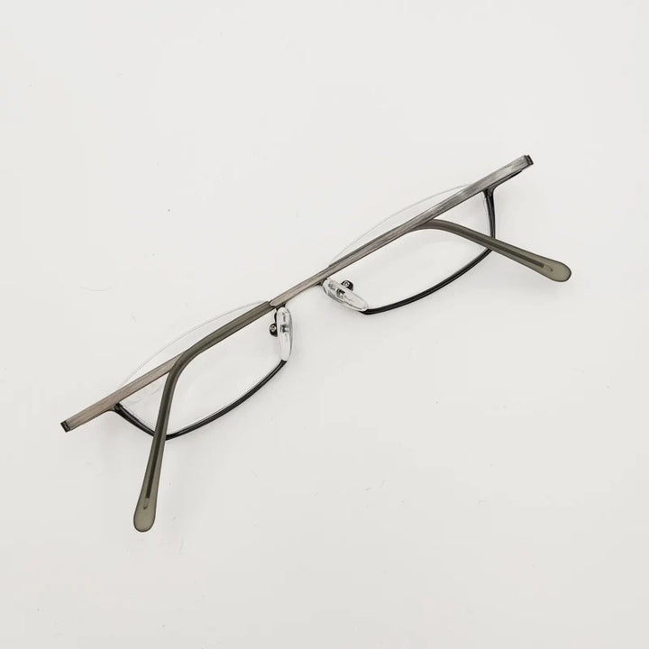Yujo Women's Semi Rim Oval Rectangle Reading Glasses 11520 Reading Glasses Yujo