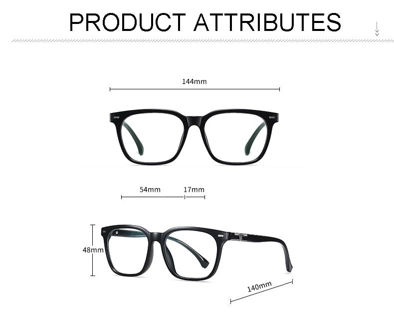 Hotochki Unisex Full Rim Square Tr 90 Eyeglasses 6914 Full Rim Hotochki