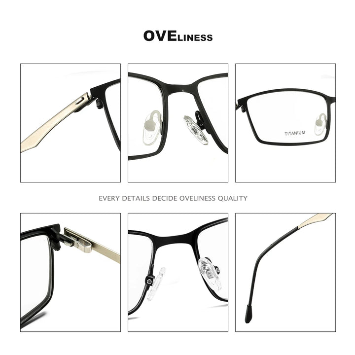 Oveliness Women's Full Rim Square Titanium-Alloy Eyeglasses 618822