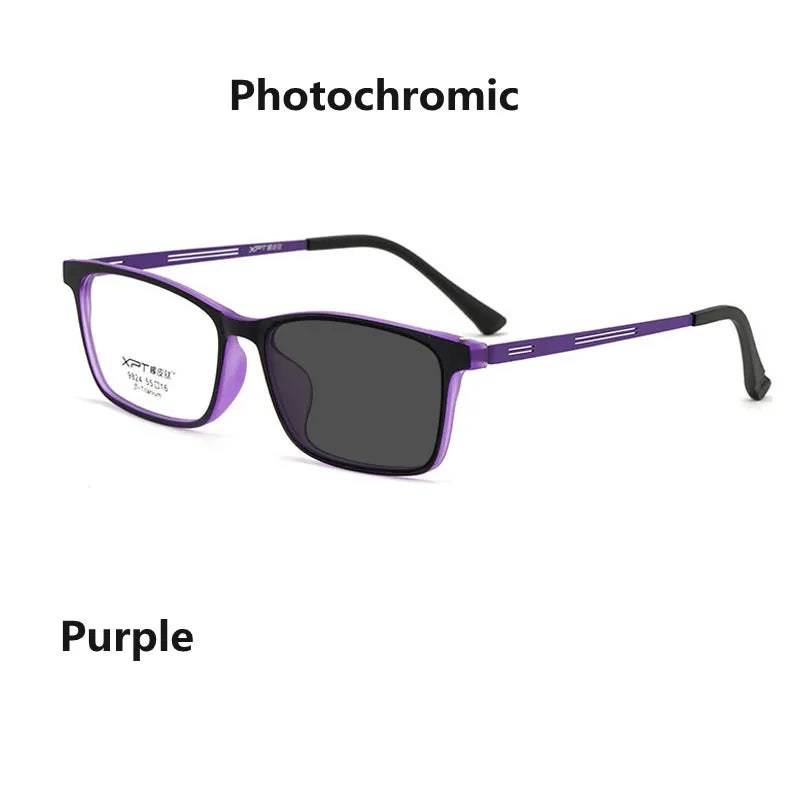 Kocolior Unisex Full Rim Square Titanium Alloy Hyperopic Reading Glasses 9824 Reading Glasses Kocolior