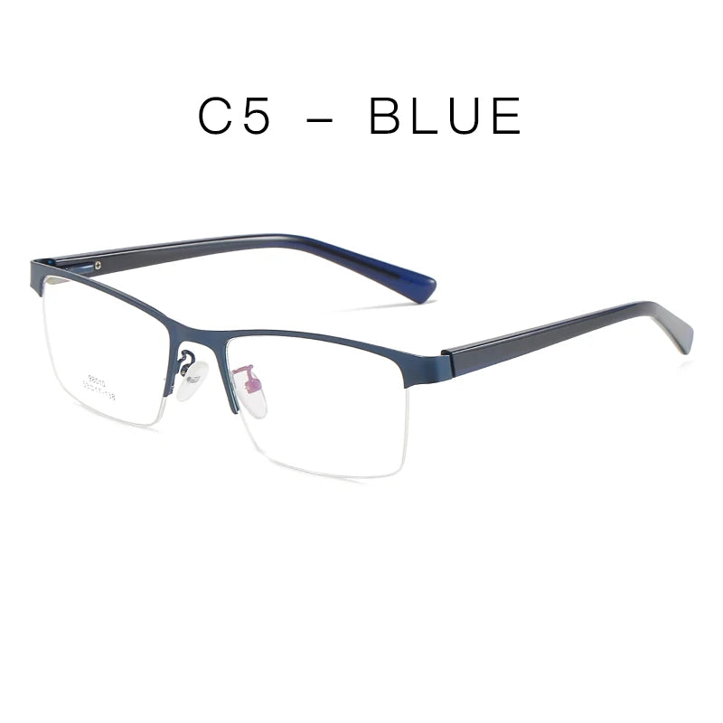 Hotochki Women's Semi Rim Square Alloy Eyeglasses 980104