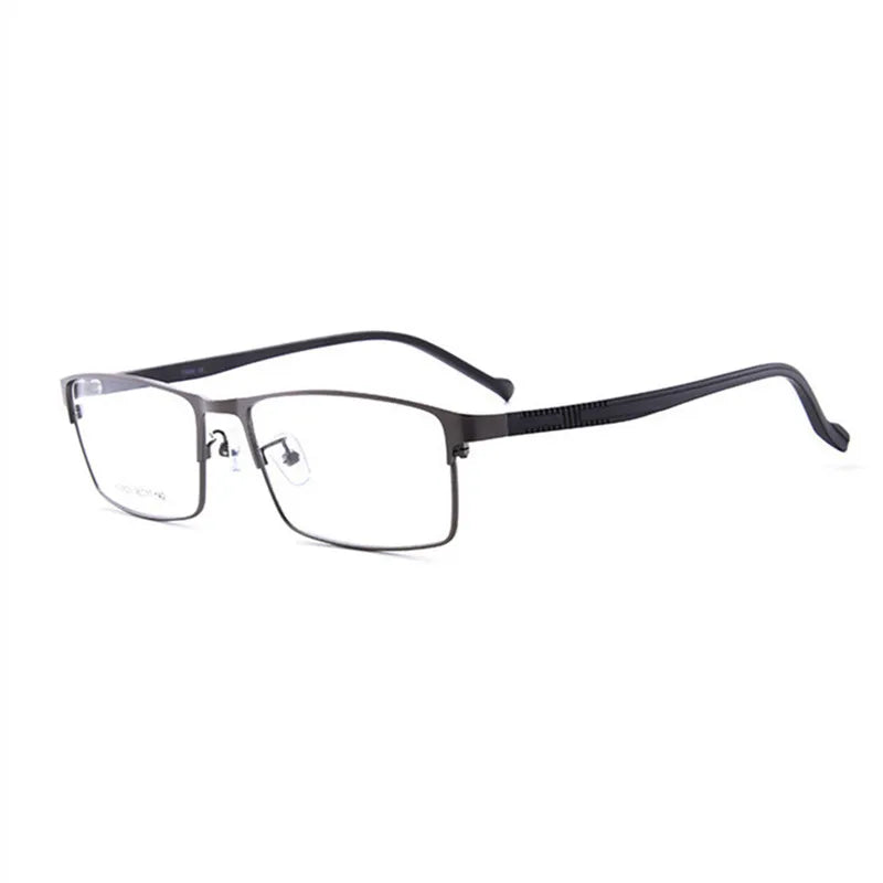 Kocolior Unisex Full Rim Square Alloy Hyperopic Reading Glasses 8825 Reading Glasses Kocolior Black +25