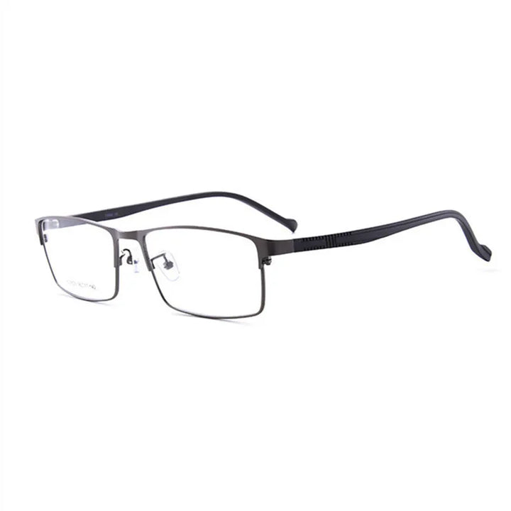 Kocolior Unisex Full Rim Square Alloy Hyperopic Reading Glasses 8825 Reading Glasses Kocolior Black +25