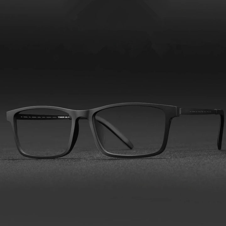 Kocolior Unisex Full Rim Square Tr 90 Titanium Eyeglasses 0822 Full Rim Kocolior   