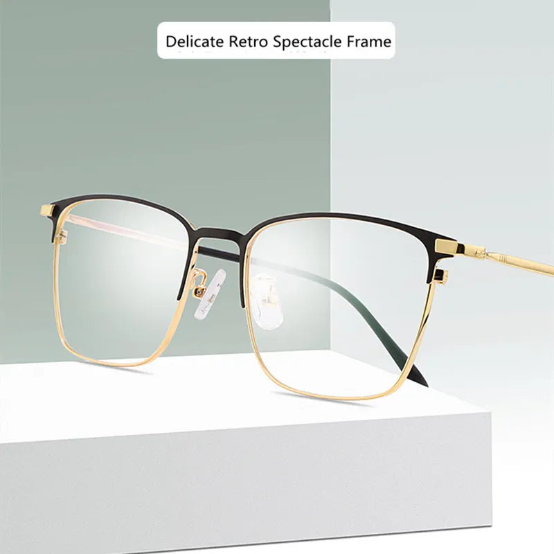 Kocolior Unisex Full Rim Square Alloy Eyeglasses 39147 Full Rim Kocolior
