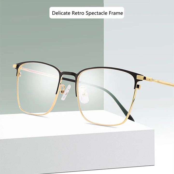 Kocolior Unisex Full Rim Square Alloy Eyeglasses 39147 Full Rim Kocolior