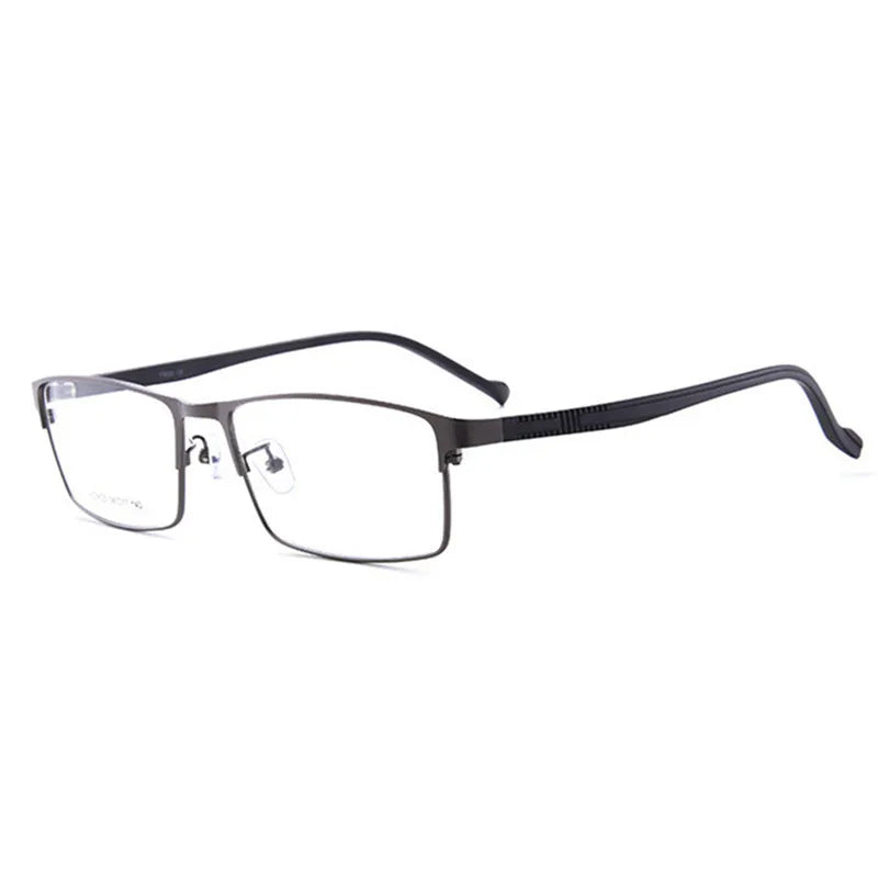 Kocolior Unisex Full Rim Square Alloy Hyperopic Reading Glasses 8825 Reading Glasses Kocolior Black Gun +25