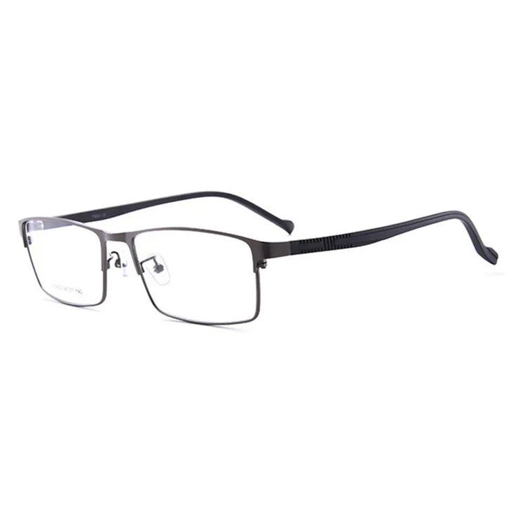 Kocolior Unisex Full Rim Square Alloy Hyperopic Reading Glasses 8825 Reading Glasses Kocolior Black Gun +25