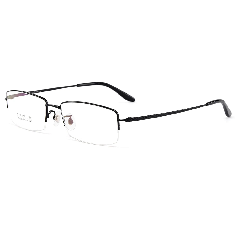 Gmei Women's Semi Rim Square Titanium Eyeglasses 68935