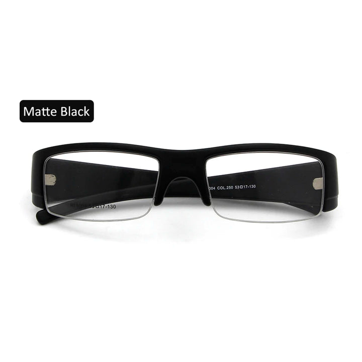 Esnbie Men's Semi Rim Thick Tr 90 Titanium Eyeglasses 4004 Semi Rim Esnbie