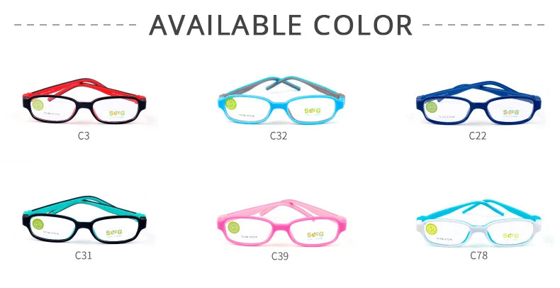 Secg Unisex Children's Full Rim Square Tr 90 Silicone Eyeglasses 20156 Full Rim Secg